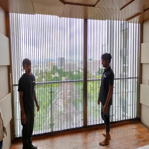 Aluminum Pleated Mesh for Balcony in Bangalore at Best Prices by AR Invisible Grills (2)